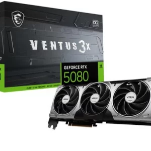 Carte Graphique MSI GeForce RTX 5080 VENTUS 3X OC | 16 Go GDDR7 | Triple Fan | Overclockée d'usine