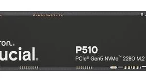 SSD Crucial P510 1 To | M.2 NVMe PCIe Gen5 | Jusqu'à 11 000 Mo/s | Très Haute Performance