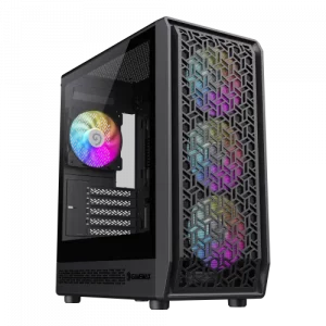 Boîtier PC GameMax Forge COC | Format Micro-ATX | Système de Refroidissement Actif COC | Fenêtre Latérale