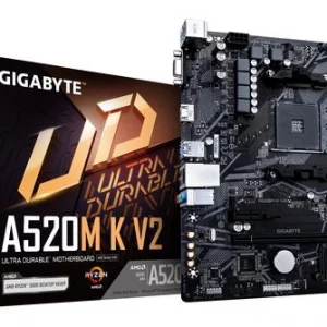 Carte Mère Gigabyte A520M K V2 | Socket AM4 | Micro-ATX | Support AMD Ryzen 3000/5000 | HDMI & VGA | NVMe PCIe 3.0