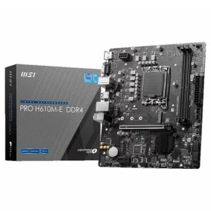 Carte Mère MSI PRO H610M-E DDR4 | Socket LGA 1700 | Micro-ATX | Intel 12/13/14e Gén | HDMI & VGA | NVMe PCIe 4.0