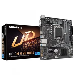 Carte Mère Gigabyte H610M H V3 DDR4 | Socket LGA 1700 | Micro-ATX | Intel 12/13/14e Gén | HDMI & VGA | NVMe PCIe 3.0