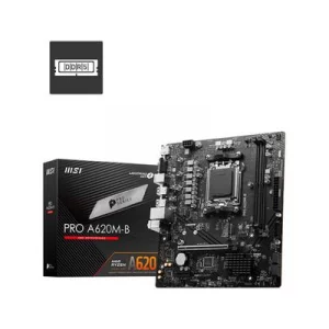 Carte Mère MSI PRO A620M-B | Socket AM5 | DDR5 | Micro-ATX | Support AMD Ryzen 7000/8000/9000 | HDMI & VGA | NVMe PCIe 4.0