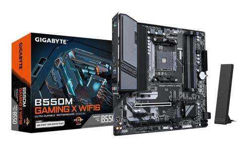 Carte Mère Gigabyte B550M GAMING X V2 WIFI 6 | Socket AM4 | Micro-ATX | AMD Ryzen 3000/5000 | HDMI & DisplayPort | USB-C Header