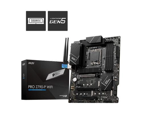 Carte Mère MSI PRO Z790-P WIFI DDR5 | Socket LGA 1700 | ATX | Intel 12/13/14e Gén | Wi-Fi 6E & BT | HDMI & DisplayPort | NVMe PCIe 5.0