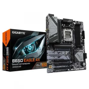 Carte Mère Gigabyte B650 EAGLE AX | Socket AM5 | ATX | DDR5 | Wi-Fi 6E & Bluetooth | Support AMD Ryzen 7000/8000/9000 | HDMI & DisplayPort